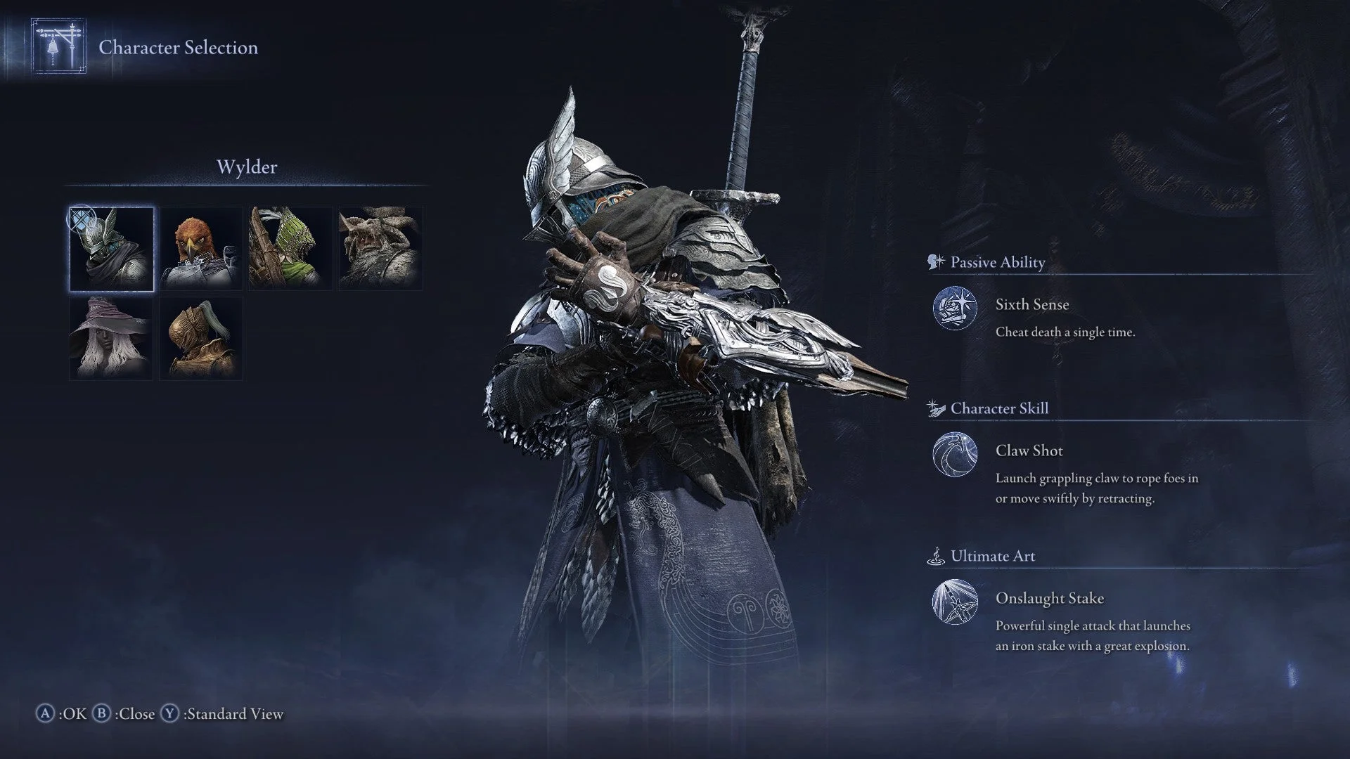 Elden Ring Nightreign Character Select